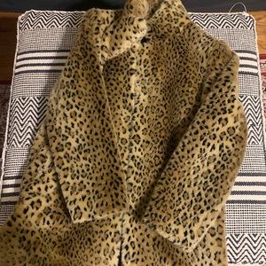 Stylish Fur Leopard Coat